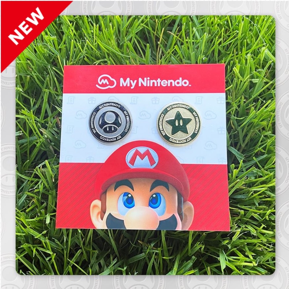 Nintendo Platinum Point & Gold Point Coins Pin Set